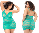 Nuisette Mapale 7613X avec culotte assortie, couleur sarcelle sauvage